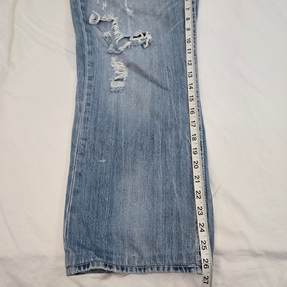BIG STAR Pioneer Boot‎ Jeans Men 36 R 100% Cotton Distressed Denim Y2K Thrashed - Picture 8 of 12